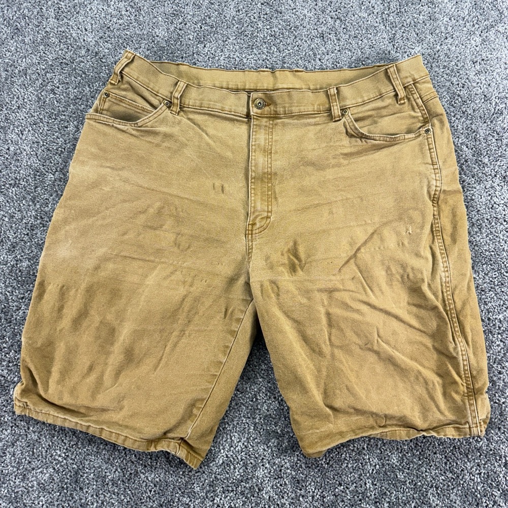 Dickies Shorts Mens 42 Brown Canvas Workwear Pockets Logo Outdoor Casual City